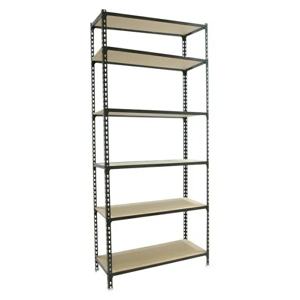 BAUHAUS Simonrack Maderclick Metallregal Plus L X B X H: 30 X 100 X 250 Cm, Traglast: 150 Kg/Boden, Anzahl Böden: 6, Stecken, Anthrazitgrau 1