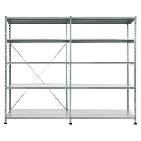 BAUHAUS Scholz Metall-Lagerregal SE Länge: 500 Mm, Breite: 2.060 Mm, Höhe: 1.920 Mm, Traglast: 170 Kg/Boden, Anzahl Böden: 5 Stk. 1