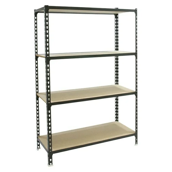 BAUHAUS Simonrack Maderclick Metallregal Plus L X B X H: 40 X 100 X 150 Cm, Traglast: 150 Kg/Boden, Anzahl Böden: 4, Stecken, Anthrazitgrau 1