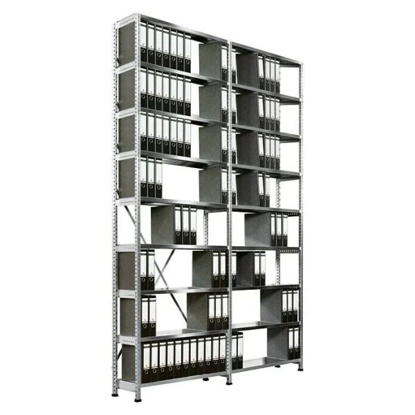 BAUHAUS Scholz Aktenregal Anbauelement Länge: 1.010 Mm, Breite: 300 Mm, Höhe: 3.000 Mm, Traglast: 80 Kg/Boden, Anzahl Böden: 9 Stk. 4