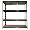 BAUHAUS Metall-Schwerlastregal XXL L X B X H: 60 X 160 X 185 Cm, Traglast: 350 Kg/Boden, Anzahl Böden: 4 Stk., Stecken, Schwarz 19