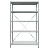 BAUHAUS Scholz Metall-Lagerregal SE Länge: 500 Mm, Breite: 1.050 Mm, Höhe: 1.920 Mm, Traglast: 170 Kg/Boden, Anzahl Böden: 5 Stk. 5