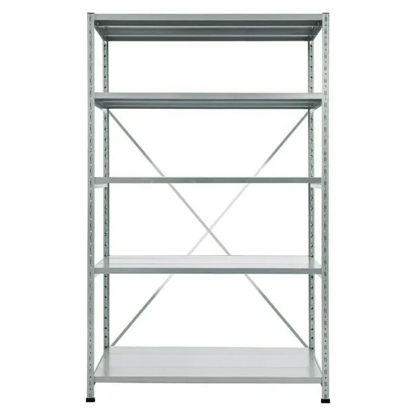 BAUHAUS Scholz Metall-Lagerregal SE Länge: 500 Mm, Breite: 1.050 Mm, Höhe: 1.920 Mm, Traglast: 170 Kg/Boden, Anzahl Böden: 5 Stk. 1
