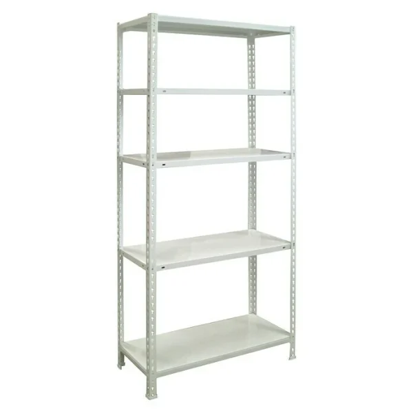 BAUHAUS Simonrack Simonclick Metallregal L X B X H: 40 X 80 X 180 Cm, Traglast: 150 Kg/Boden, Anzahl Böden: 5 Stk., Stecken, Weiß 1