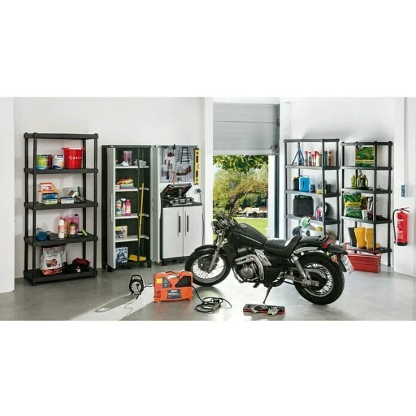 BAUHAUS Regalux Kunststoffregal XL 40 X 120 X 187 Cm, Traglast: 70 Kg/Boden 4