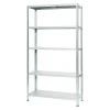 BAUHAUS Regalux Metallregal INOX L X B X H: 40 X 100 X 187 Cm, Edelstahl, Traglast: 80 Kg/Boden, Stecken 8