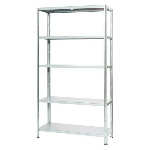 BAUHAUS Regalux Metallregal INOX L X B X H: 40 X 100 X 187 Cm, Edelstahl, Traglast: 80 Kg/Boden, Stecken 1