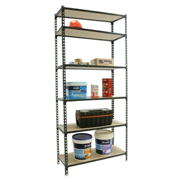 BAUHAUS Simonrack Maderclick Metallregal Mega Plus L X B X H: 40 X 120 X 250 Cm, Traglast: 150 Kg/Boden, Anzahl Böden: 6 Stk., Stecken, Anthrazitgrau 3