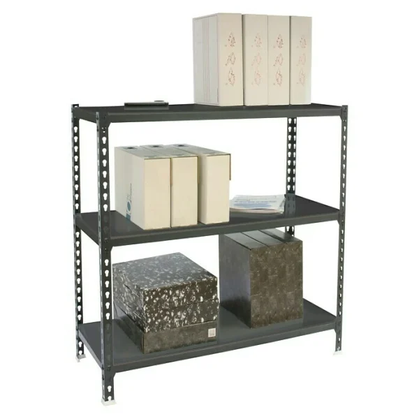 BAUHAUS Simonrack Simonclick Metallregal Mega L X B X H: 50 X 120 X 90 Cm, Traglast: 180 Kg/Boden, Anzahl Böden: 3 Stk., Stecken, Anthrazit 3