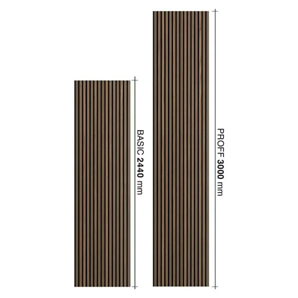 BAUHAUS FibroTech Akustikpaneel Proff Oiled Oak, 3.000 X 605 X 22 Mm, 1 Paneel 1