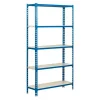BAUHAUS Simonrack Simonclick Metallregal Mini L X B X H: 40 X 80 X 180 Cm, Traglast: 180 Kg/Boden, Anzahl Böden: 5 Stk., Stecken, Blau/Weiß 5