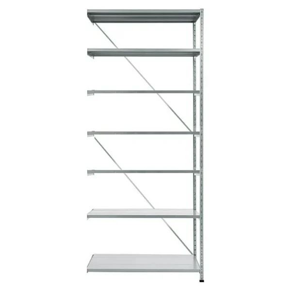 BAUHAUS Scholz Metall-Lagerregal Anbauelement Länge: 1.000 Mm, Breite: 1.010 Mm, Höhe: 3.000 Mm, Traglast: 340 Kg/Boden, Anzahl Böden: 7 Stk. 1