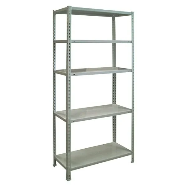 BAUHAUS Simonrack Simonclick Metallregal L X B X H: 30 X 80 X 180 Cm, Traglast: 150 Kg/Boden, Anzahl Böden: 5 Stk., Stecken, Grau 1