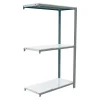 BAUHAUS Simonrack Simonoffice Aktenregal Anbauelement L X B X H: 30 X 90 X 100 Cm, Traglast: 200 Kg/Boden, Anzahl Böden: 3, Grau 8