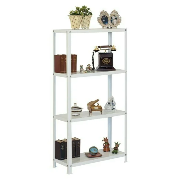 BAUHAUS Simonrack Homeclassic Metallregal L X B X H: 30 X 80 X 160 Cm, Traglast: 100 Kg/Boden, Anzahl Böden: 4 Stk., Schrauben, Weiß 3
