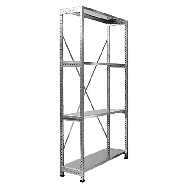 BAUHAUS Scholz System Metall-Schwerlastregal Grundelement 300 X 800 X 1.920 Mm, Traglast: 100 Kg/Boden 1