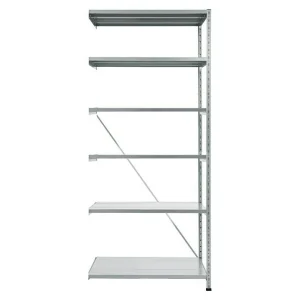 BAUHAUS Scholz Metall-Lagerregal Grundelement Länge: 1.000 Mm, Breite: 850 Mm, Höhe: 2.280 Mm, Traglast: 360 Kg/Boden, Anzahl Böden: 6 Stk. 15