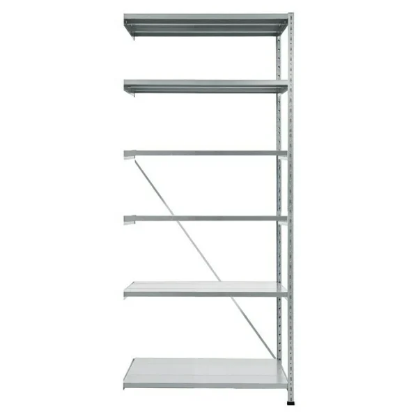 BAUHAUS Scholz Metall-Lagerregal Grundelement Länge: 1.000 Mm, Breite: 850 Mm, Höhe: 2.280 Mm, Traglast: 360 Kg/Boden, Anzahl Böden: 6 Stk. 6