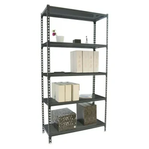 BAUHAUS Simonrack Simonclick Metallregal L X B X H: 50 X 90 X 180 Cm, Traglast: 180 Kg/Boden, Anzahl Böden: 5 Stk., Stecken, Anthrazit 8