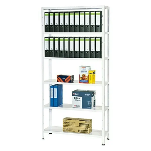 BAUHAUS Regalux Aktenregal Office 100 30 X 100 X 209 Cm, Traglast: 60 Kg/Boden, Weiß 3