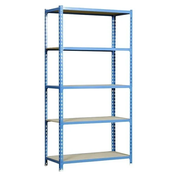 BAUHAUS Simonrack Maderclick Metallregal L X B X H: 40 X 90 X 180 Cm, Traglast: 150 Kg/Boden, Anzahl Böden: 5, Stecken, Blau 1