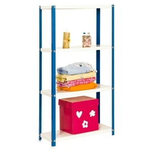 BAUHAUS Simonrack Homeclassic Metallregal L X B X H: 30 X 80 X 160 Cm, Traglast: 100 Kg/Boden, Anzahl Böden: 4 Stk., Schrauben, Blau 7