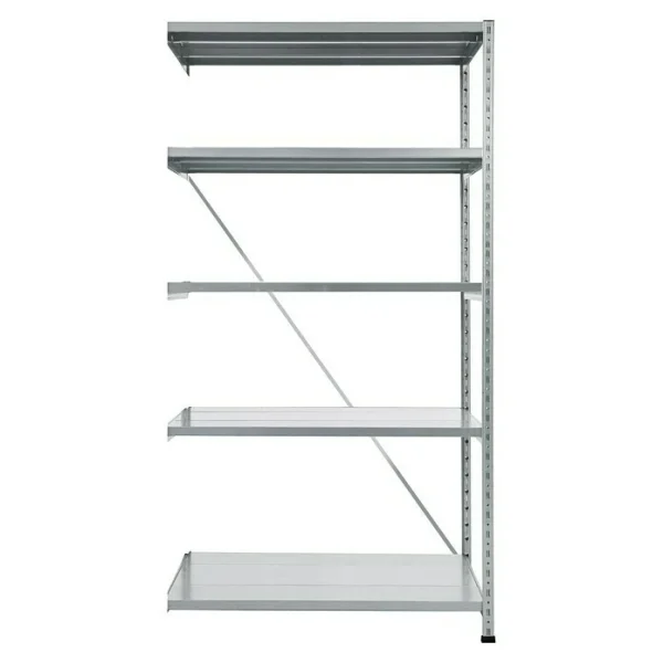 BAUHAUS Scholz Metall-Lagerregal Anbauelement Länge: 700 Mm, Breite: 810 Mm, Höhe: 1.920 Mm, Traglast: 330 Kg/Boden, Anzahl Böden: 5 Stk. 1
