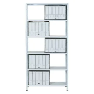 BAUHAUS Regalux Aktenregal Office 100 30 X 100 X 209 Cm, Traglast: 60 Kg/Boden, Weiß 13