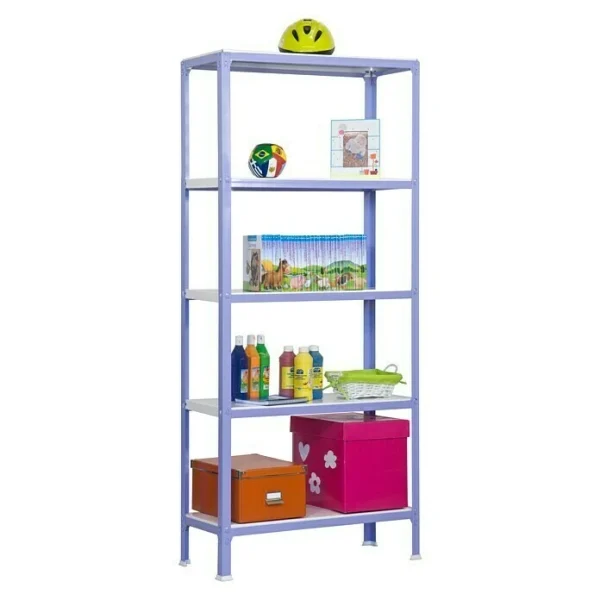 BAUHAUS Simonrack Homeclick Metallregal Mini L X B X H: 40 X 80 X 180 Cm, Traglast: 150 Kg/Boden, Anzahl Böden: 5 Stk., Lila 3