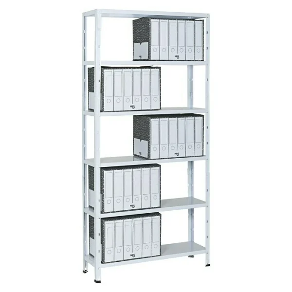 BAUHAUS Regalux Aktenregal Office 100 30 X 100 X 209 Cm, Traglast: 60 Kg/Boden, Weiß 6