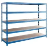 BAUHAUS Regalux Metall-Schwerlastregal Mega L X B X H: 70 X 240 X 200 Cm, Traglast: 450 Kg/Boden, Anzahl Böden: 5 Stk., Stecken, Blau 13