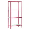 BAUHAUS Simonrack Homeclick Metallregal Mini L X B X H: 40 X 80 X 160 Cm, Traglast: 150 Kg/Boden, Anzahl Böden: 4 Stk., Rosa 19