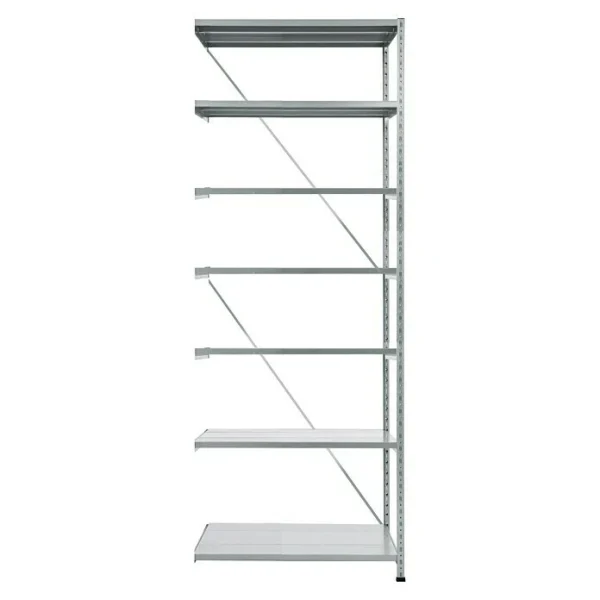 BAUHAUS Scholz Metall-Lagerregal Anbauelement Länge: 1.000 Mm, Breite: 810 Mm, Höhe: 3.000 Mm, Traglast: 360 Kg/Boden, Anzahl Böden: 7 Stk. 1